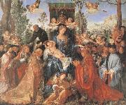Albrecht Durer, The Feast of the rose Garlands the virgen,the Infant Christ and St.Dominic distribut rose garlands